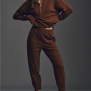 Varley Slim cuffed pants Crimson